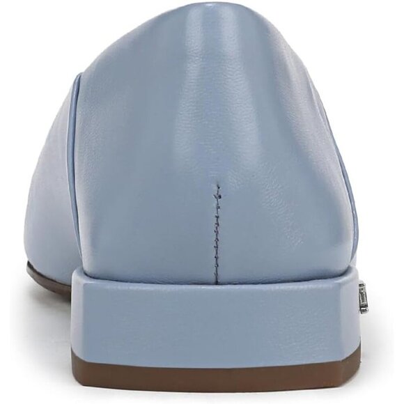 Sam Edelman Women Billow Blue Leather Pull-On Rounded Toe Ballet Flat Shoes - Picture 3 of 6